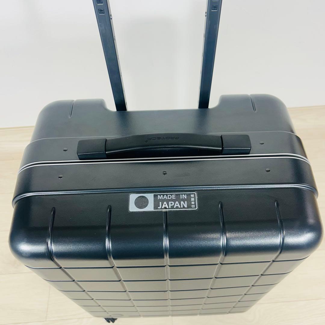 美品✨エース　プロテカ　スーツケース チェッカーフレーム 54L ガンメタリック