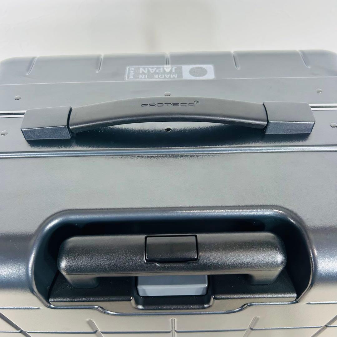 美品✨エース　プロテカ　スーツケース チェッカーフレーム 54L ガンメタリック