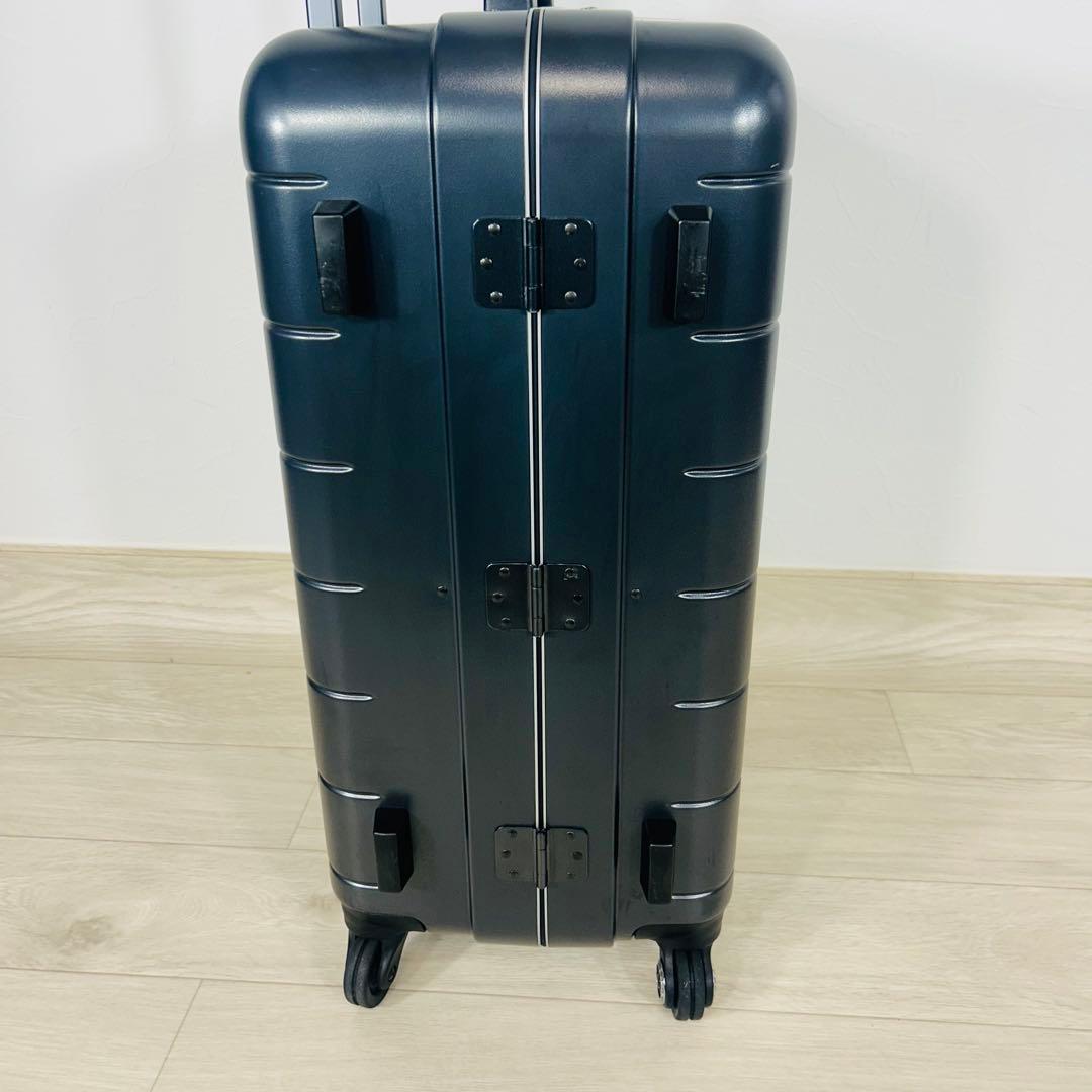 美品✨エース　プロテカ　スーツケース チェッカーフレーム 54L ガンメタリック