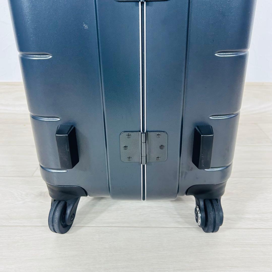 美品✨エース　プロテカ　スーツケース チェッカーフレーム 54L ガンメタリック