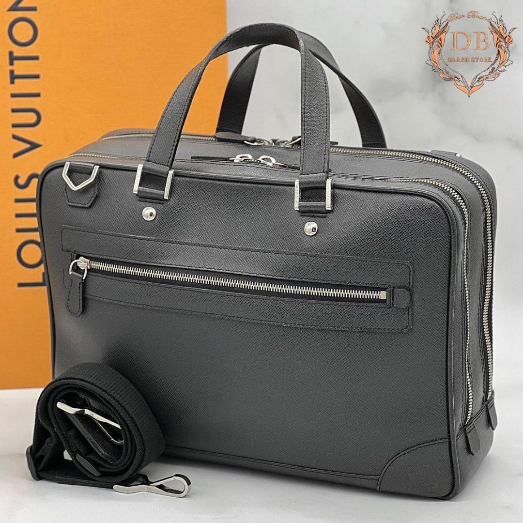 ルイヴィトン アレクサンダー タイガ ダークグレー ビジネス 斜め掛け シルバー