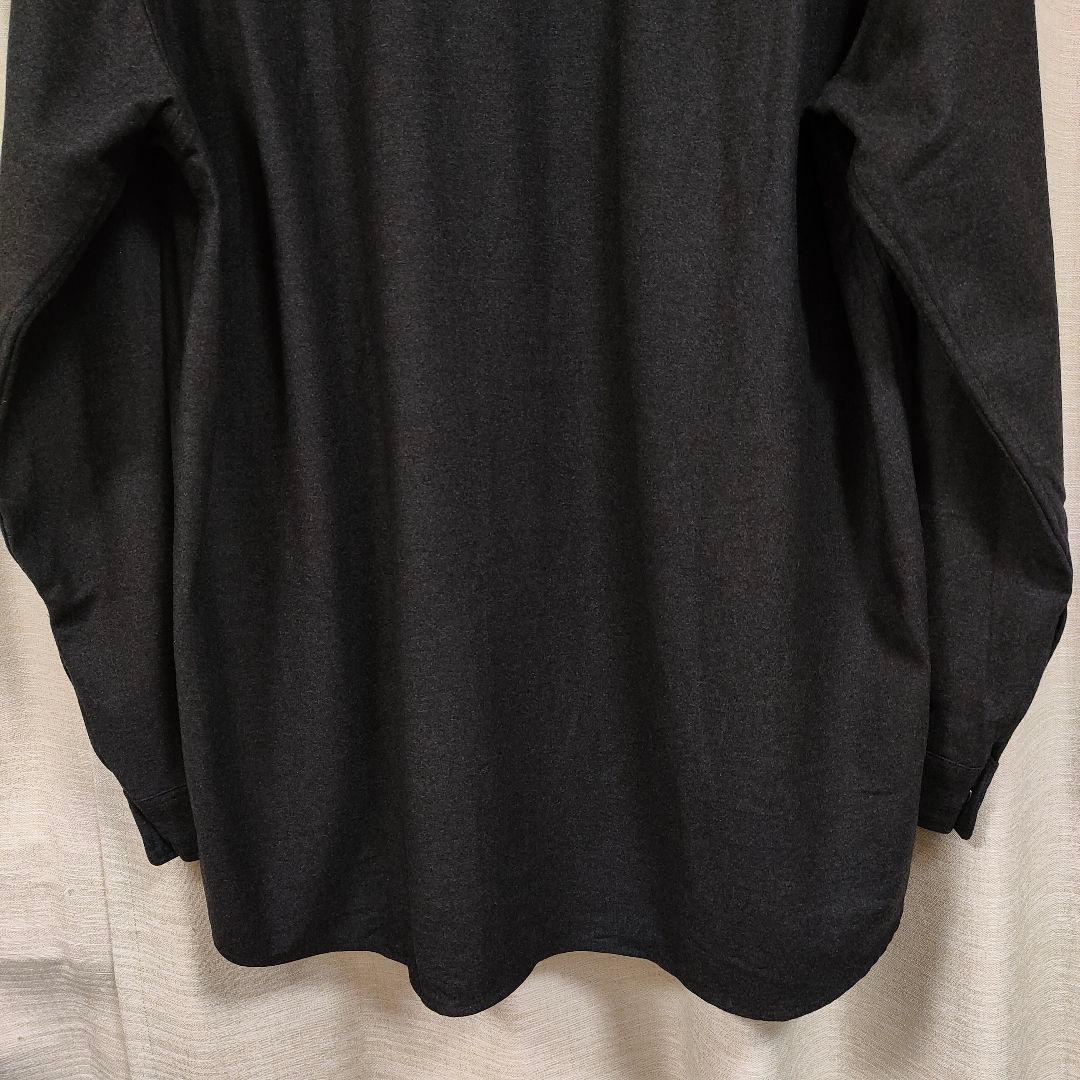 オーラリー ウールフリングフランネルクロスシャツ 4