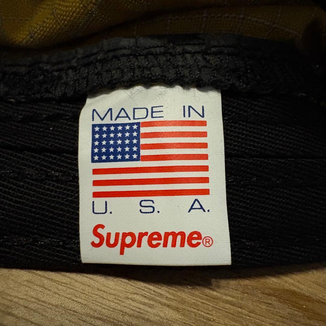 【美品】Supreme Camp Cap gold