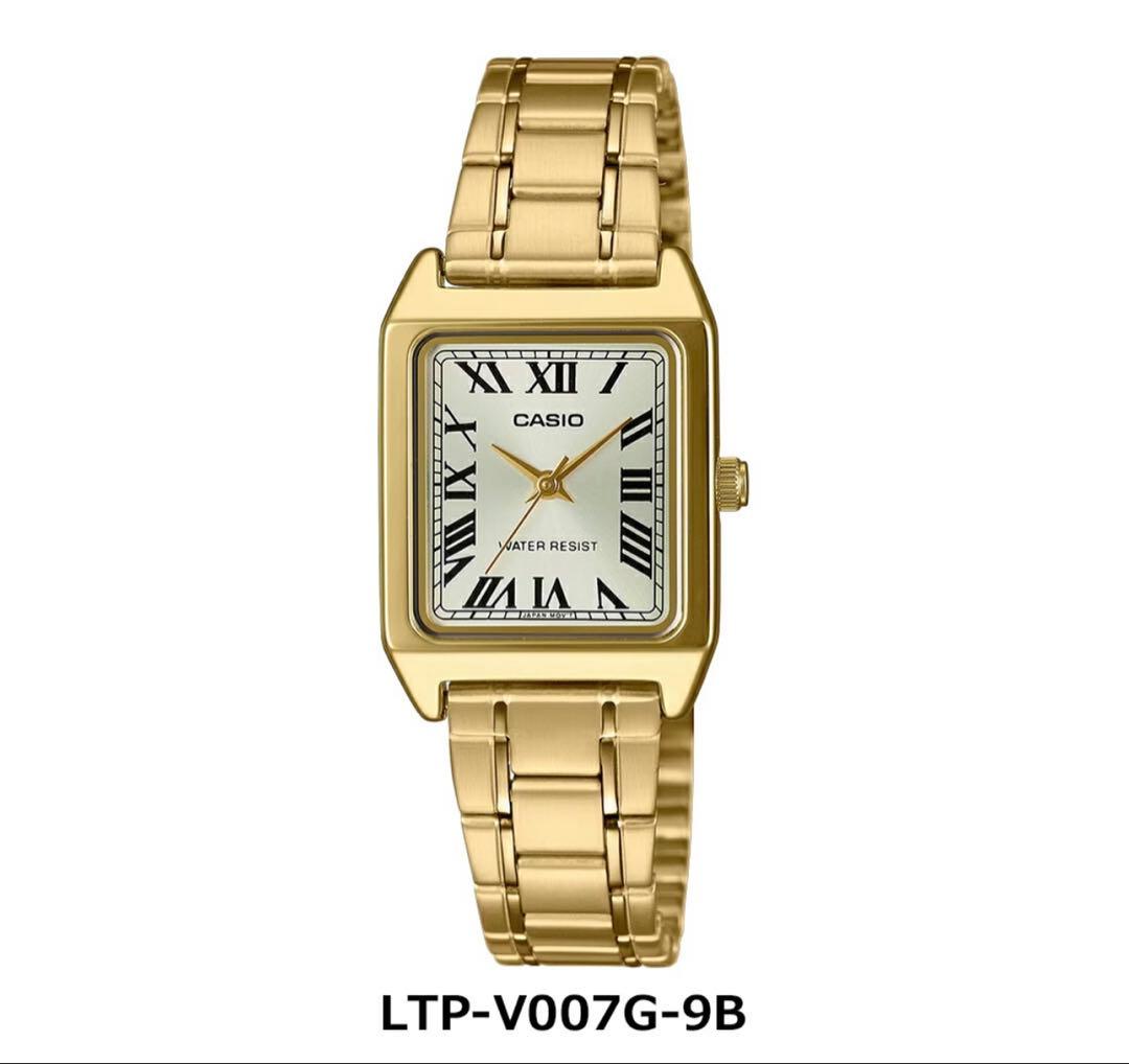 新品タグ付き CASlO ゴールド LTP-V007G-9B 腕時計 カシオ