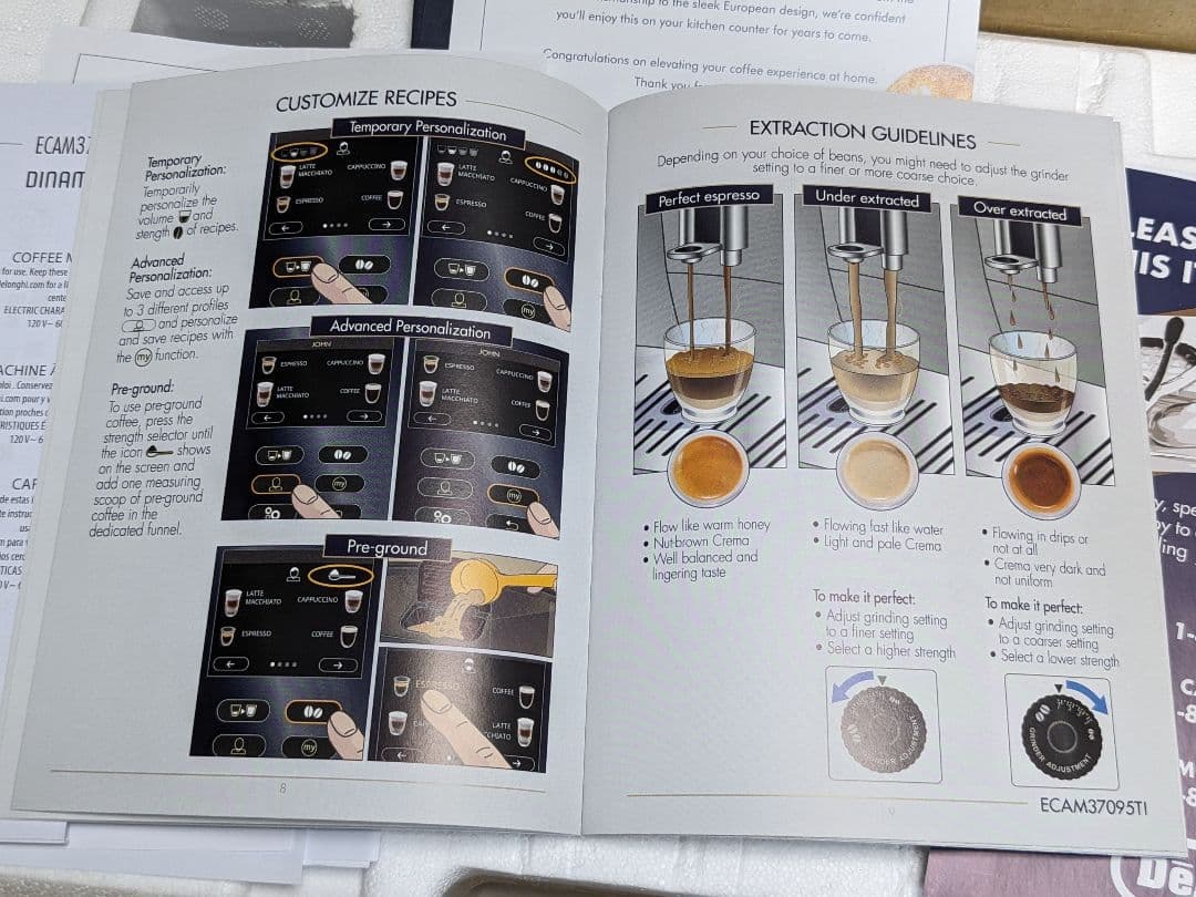 De'longhi Dinamica plus　ECAM35055B＋機能