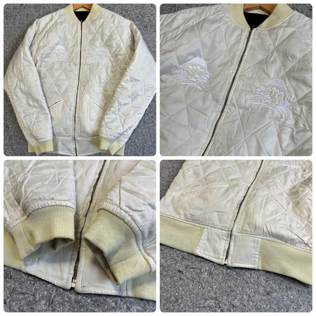 【良品】ラピーヌ 別珍 リバーシブル 白虎 鷹 富士 刺繍 復刻モデル Mサイズ