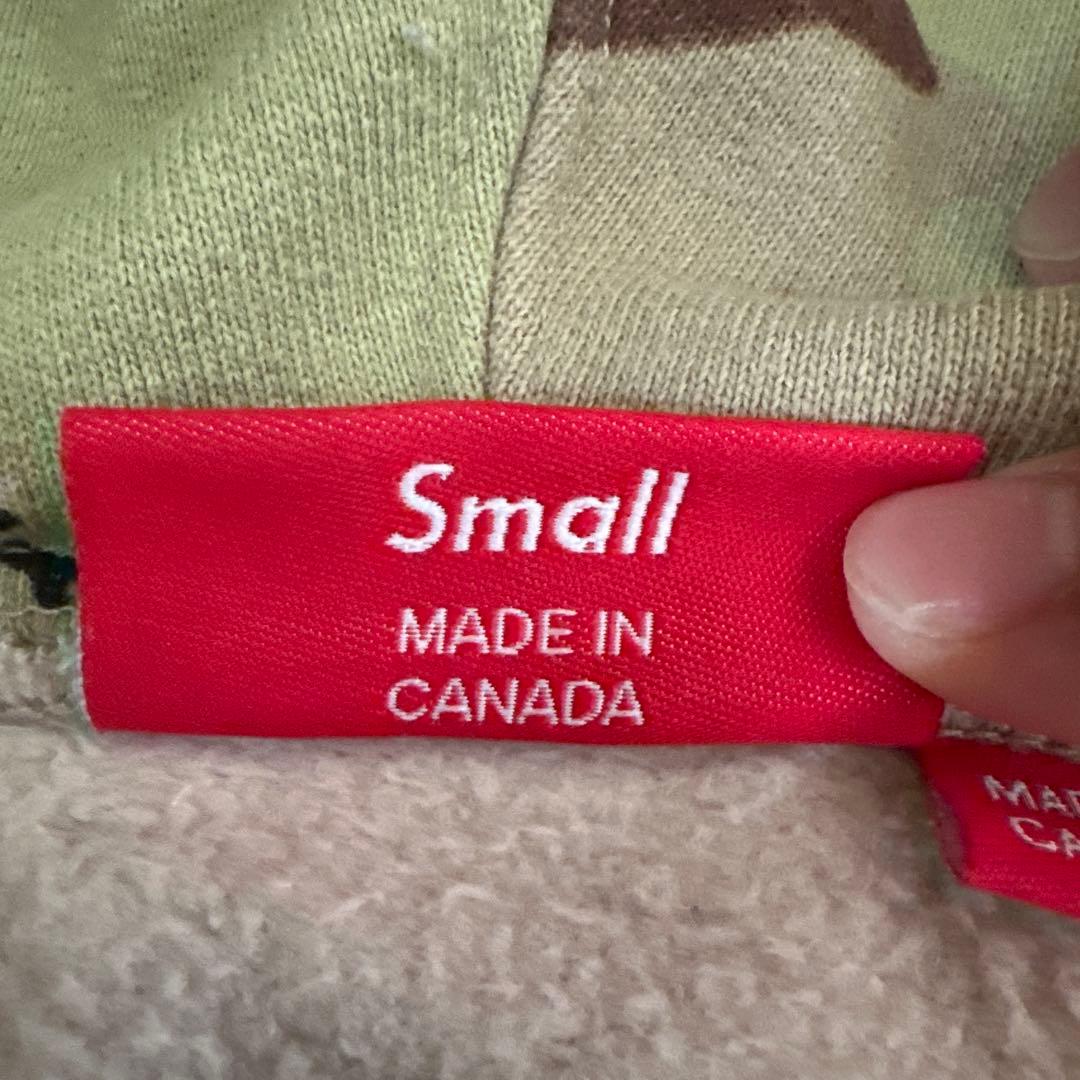 supreme チョコチップカモ　ジップアップパーカーサイズS