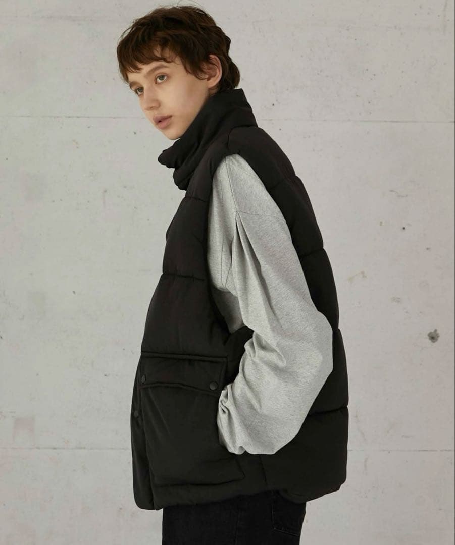 LA PEAU DE GEM ボンバーベスト　ブラック