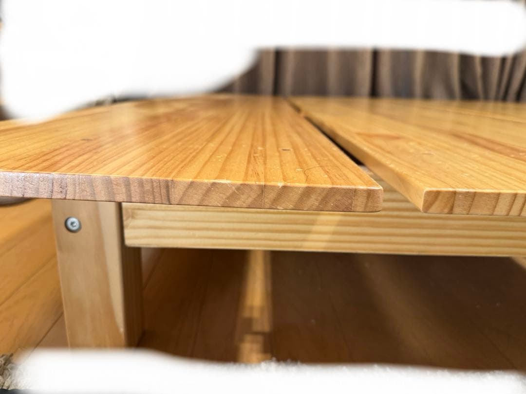 【本日まで】　LOWYA [セミダブル] すのこベッドロータイプ