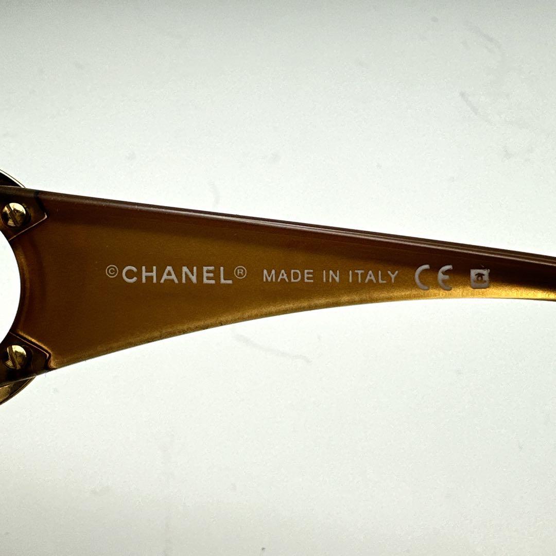CHANEL シャネル ココマーク サングラス 6014 ブラウン ゴールド金具
