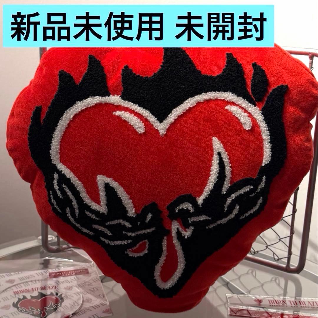 コムドット やまと 命の燃やし方展 BLAZE HEART クッション
