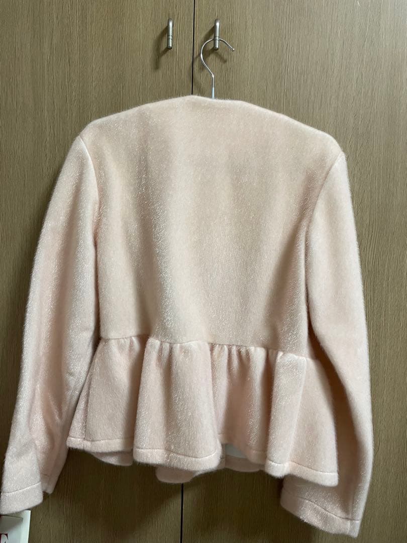 bibiy ペプラムカーディガン ピンク