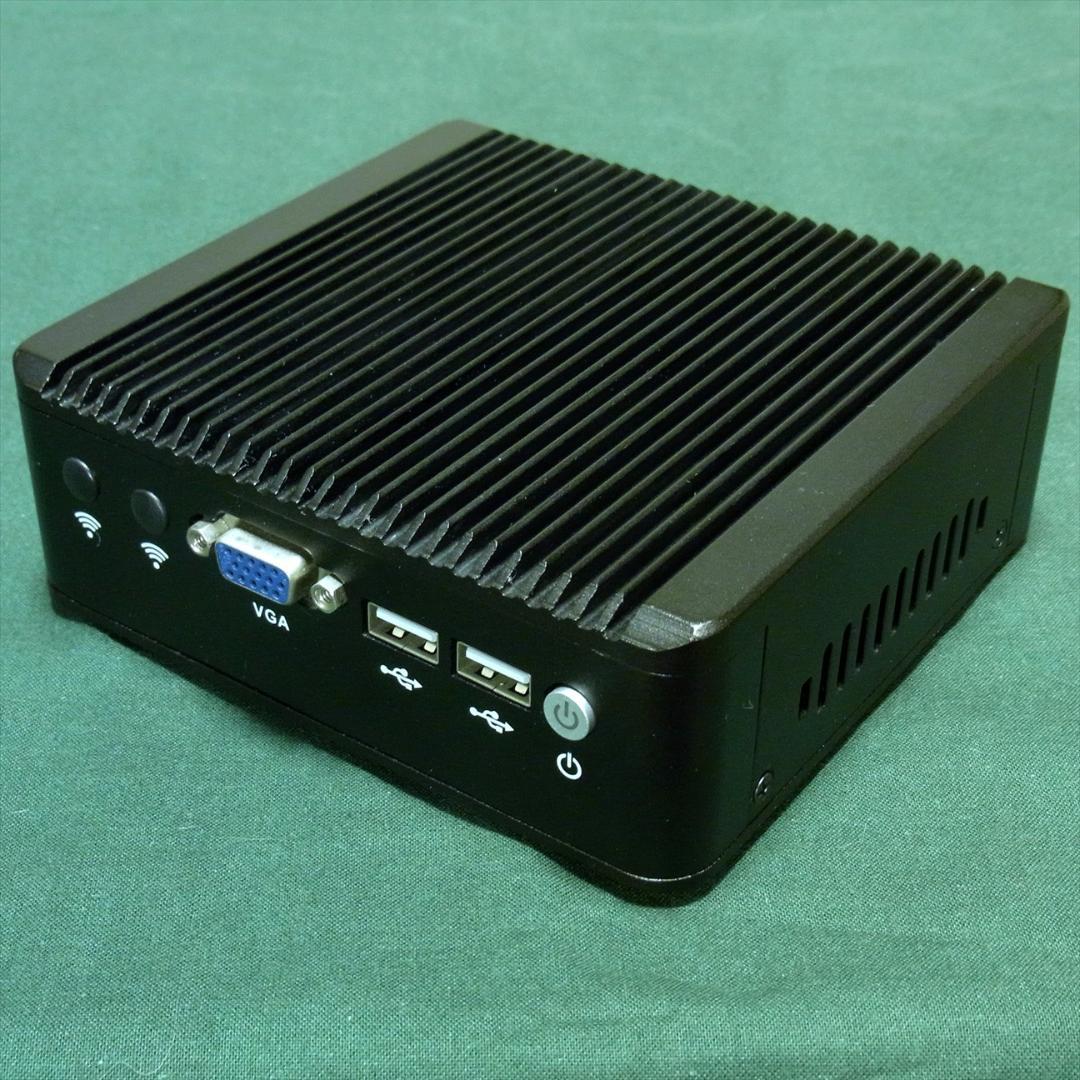 ミニPC Intel J1900搭載 4 LAN ファンレスベアボーン
