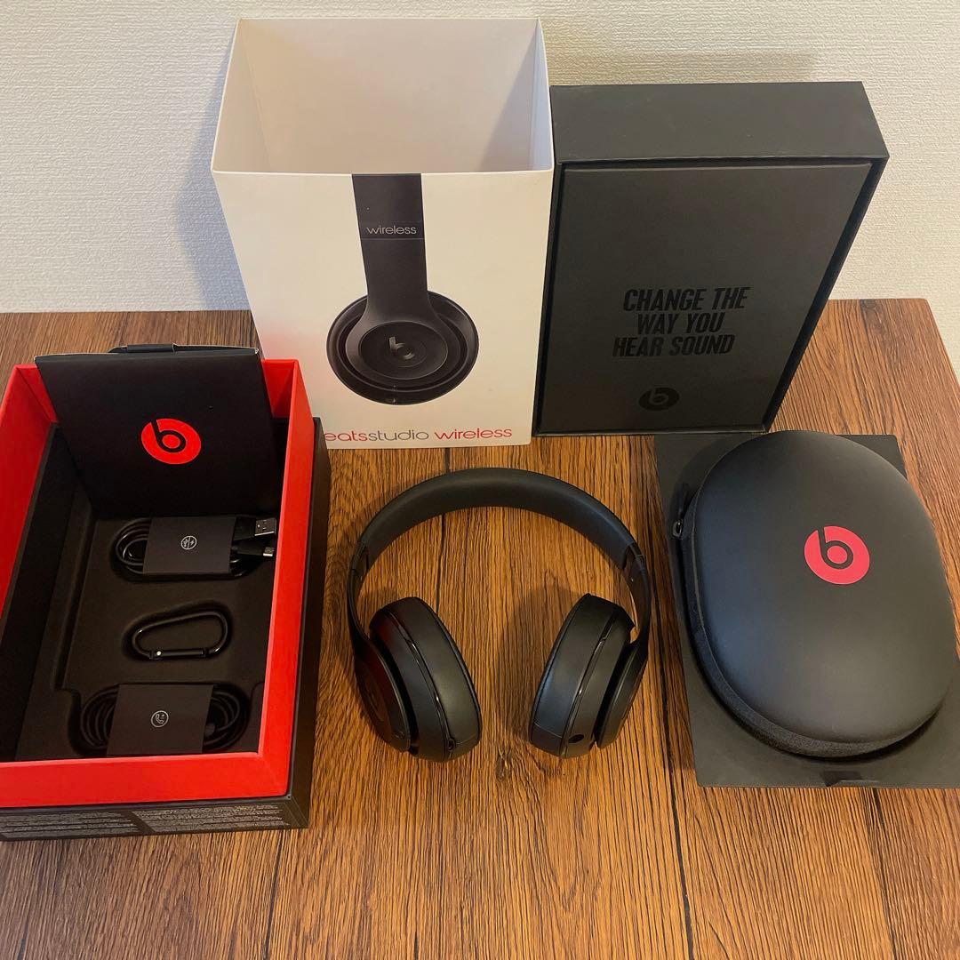 良品⭐️BEATS STUDIO WIRELESSマットブラック 黒