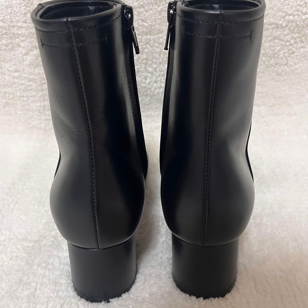 【PELLICO】極美品 ショート ブーツ ブラック サイドジップ 35