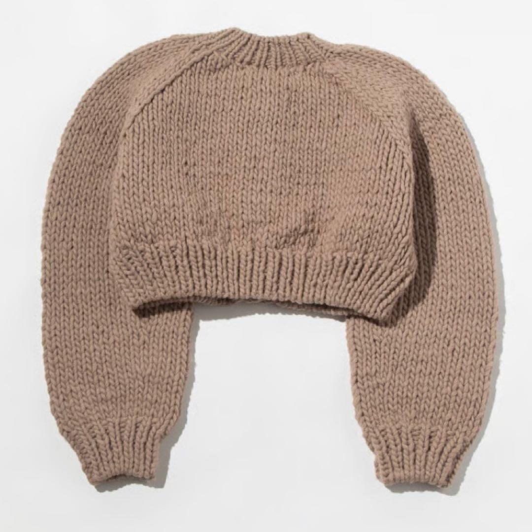 【新品未使用】WCJ ハンドニットカーディガン モカ