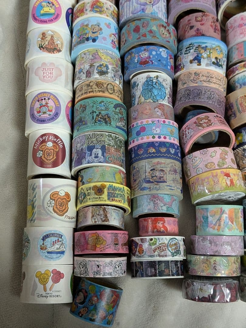 【3/18まで】大量マスキングテープロールシールディズニー海外 約380個セット