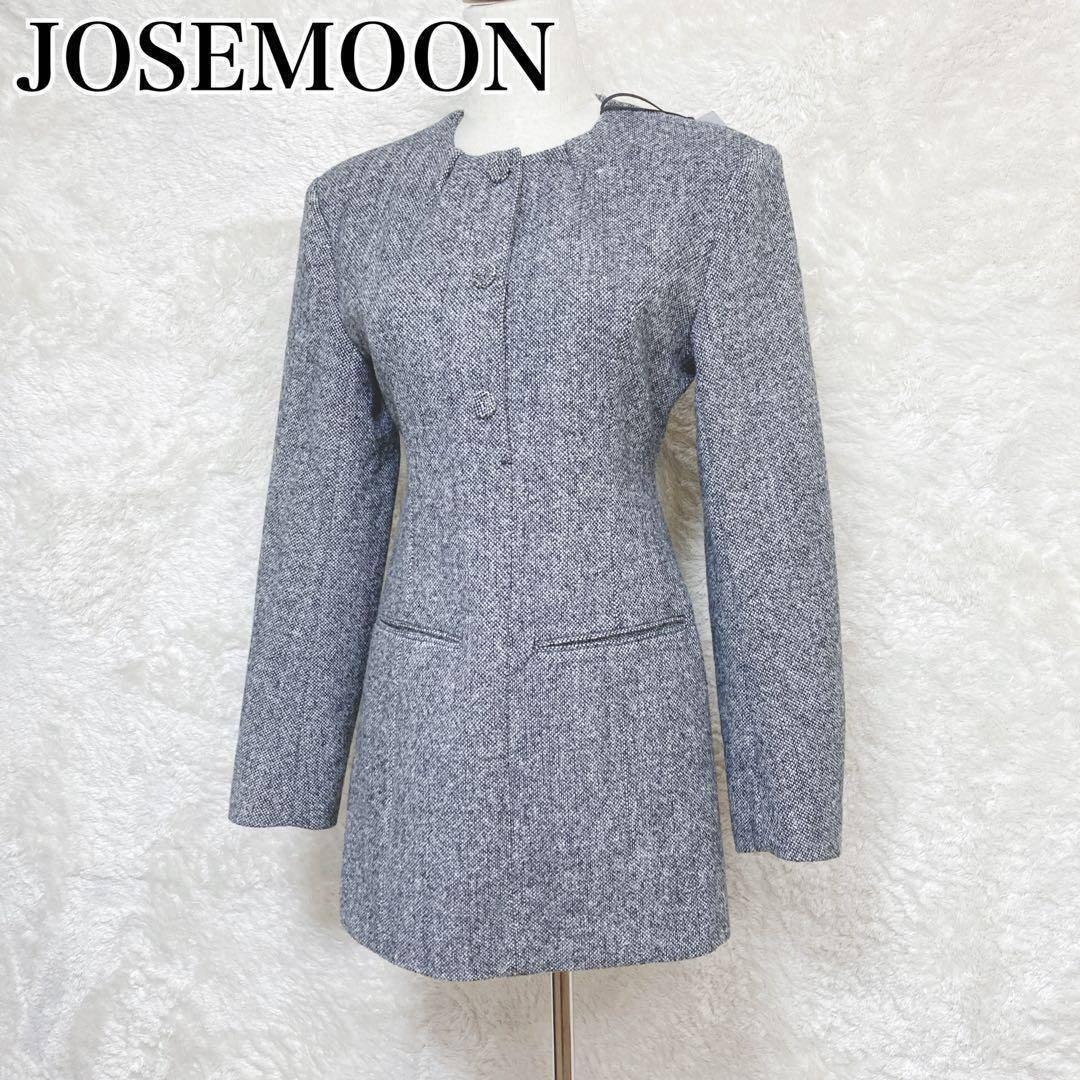 JOSEMOON CLASSIC TWEED MINI DRESS 36 グレー