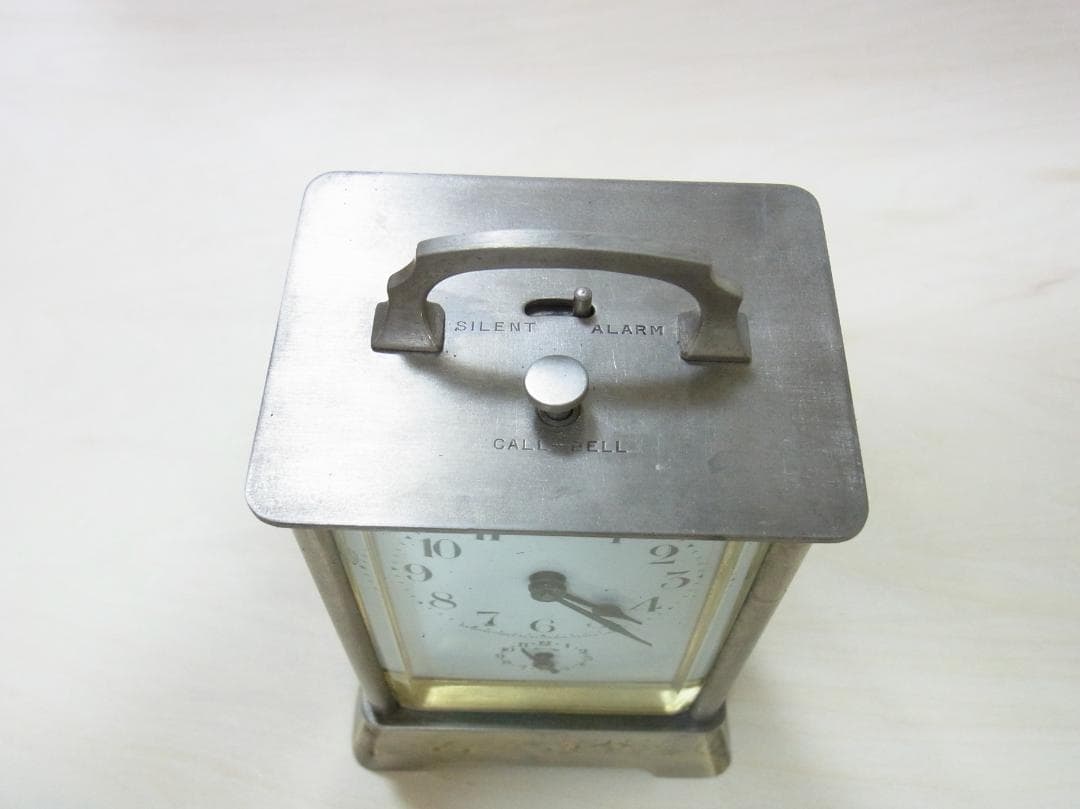 精工舎　機械式置時計　呼鈴付目覚　大正時代　稼働品