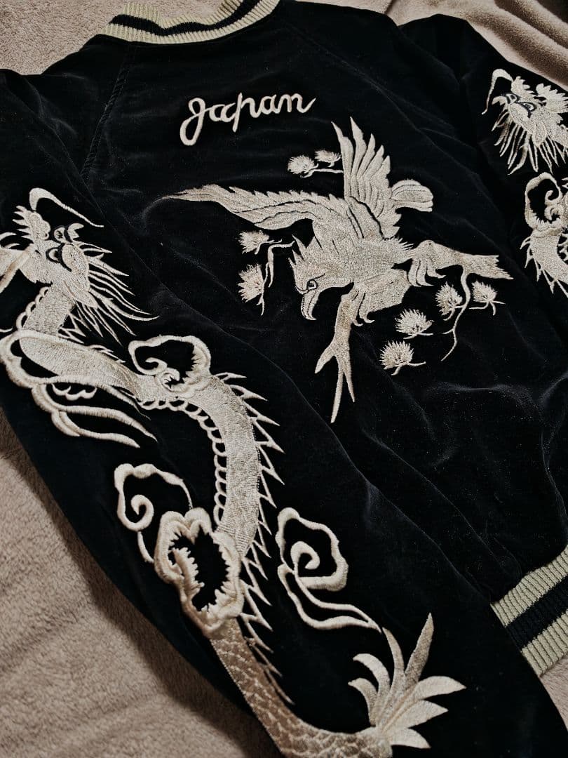 SEVEN ２面用 別珍 ワシ龍 日本限定 スカジャン レーヨン vintage