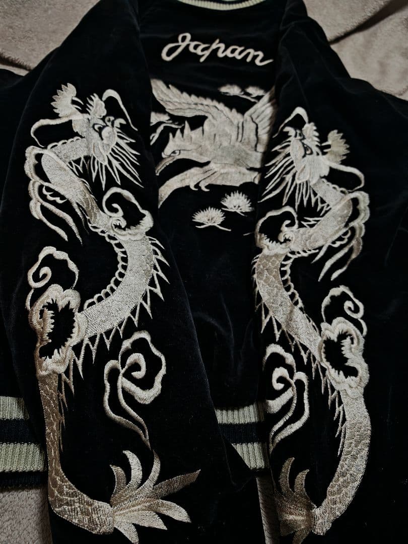 SEVEN ２面用 別珍 ワシ龍 日本限定 スカジャン レーヨン vintage