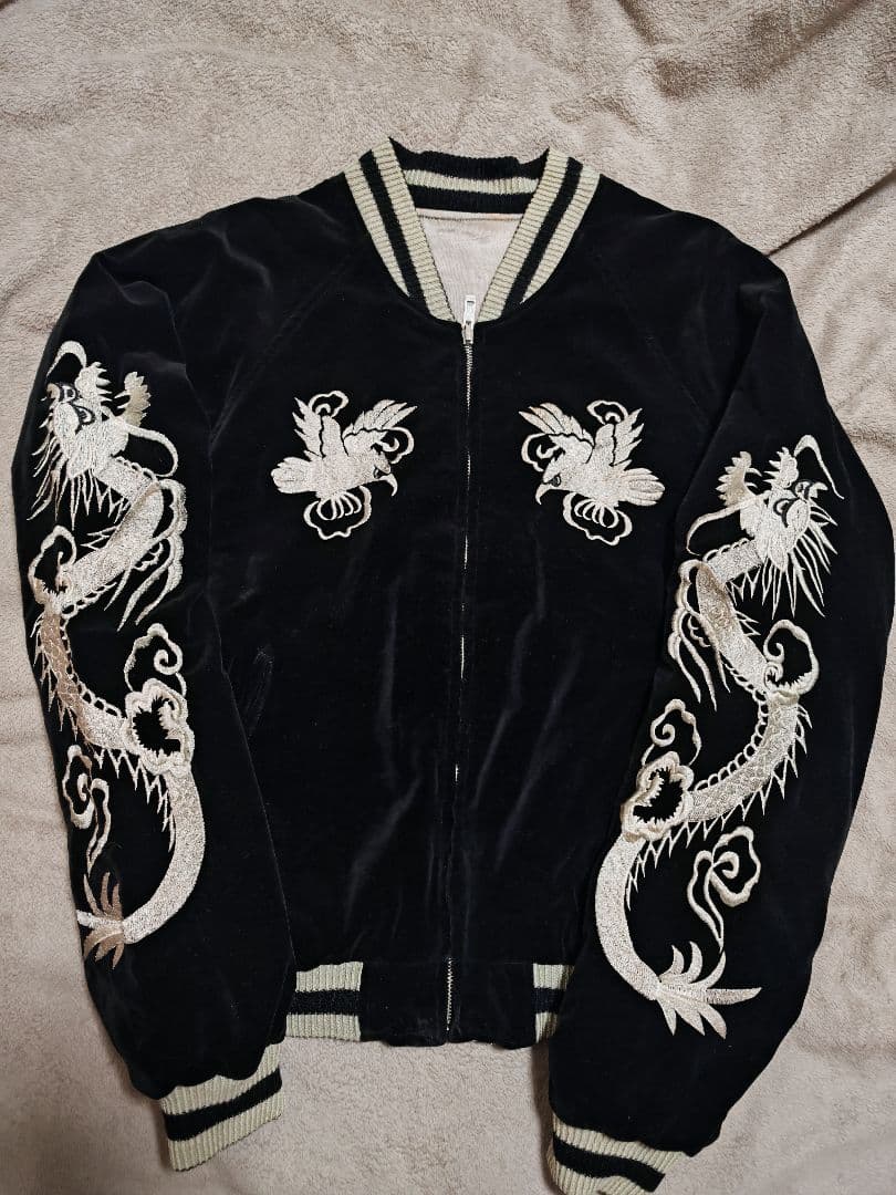 SEVEN ２面用 別珍 ワシ龍 日本限定 スカジャン レーヨン vintage