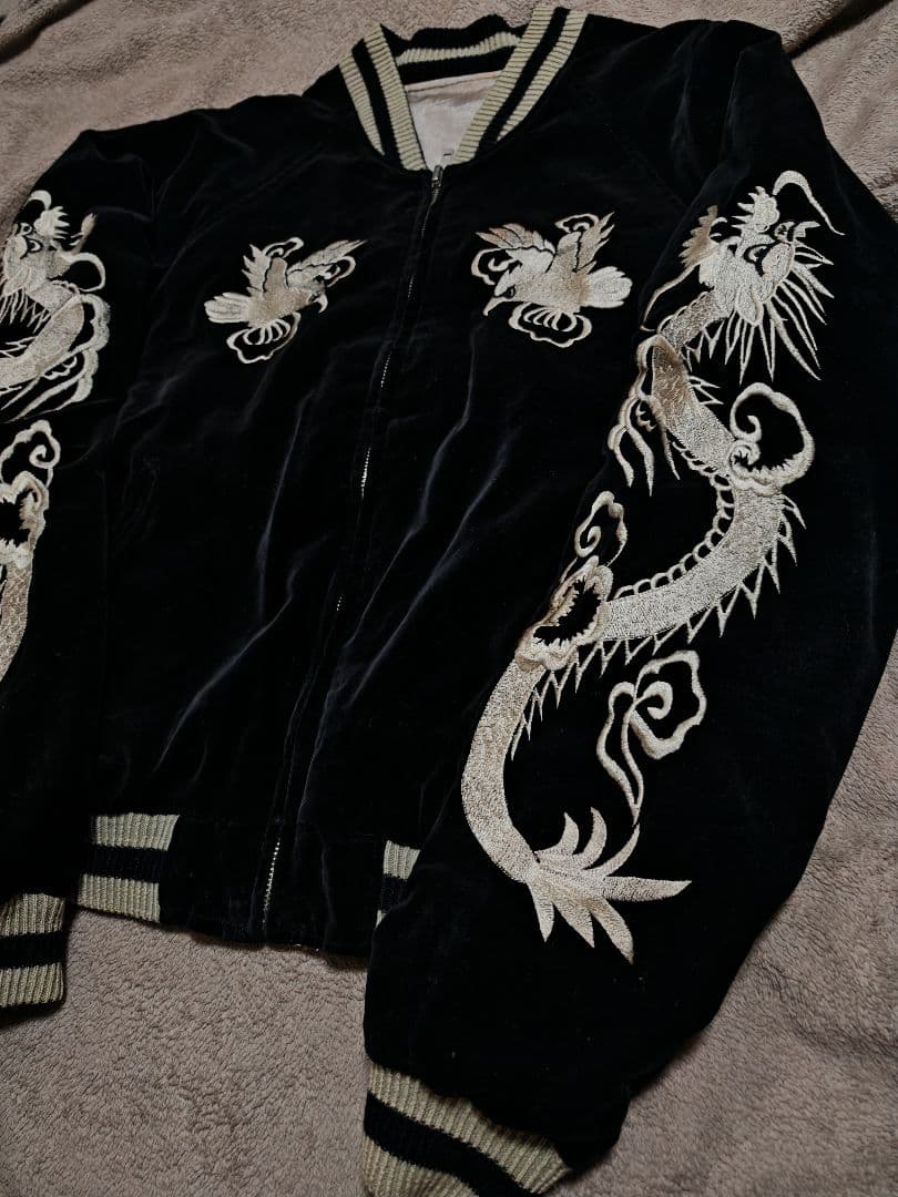 SEVEN ２面用 別珍 ワシ龍 日本限定 スカジャン レーヨン vintage