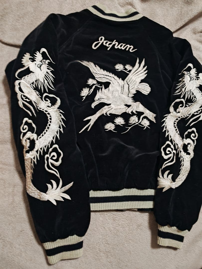 SEVEN ２面用 別珍 ワシ龍 日本限定 スカジャン レーヨン vintage