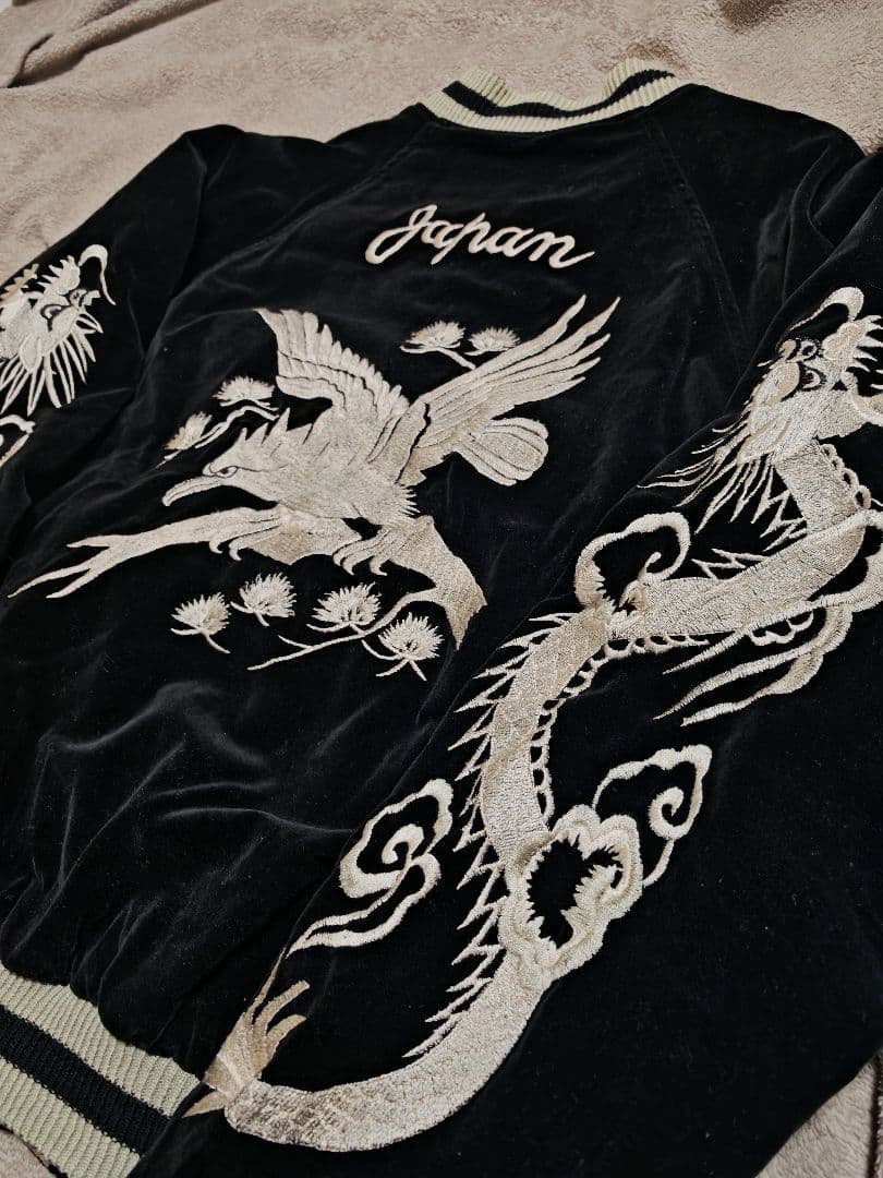 SEVEN ２面用 別珍 ワシ龍 日本限定 スカジャン レーヨン vintage