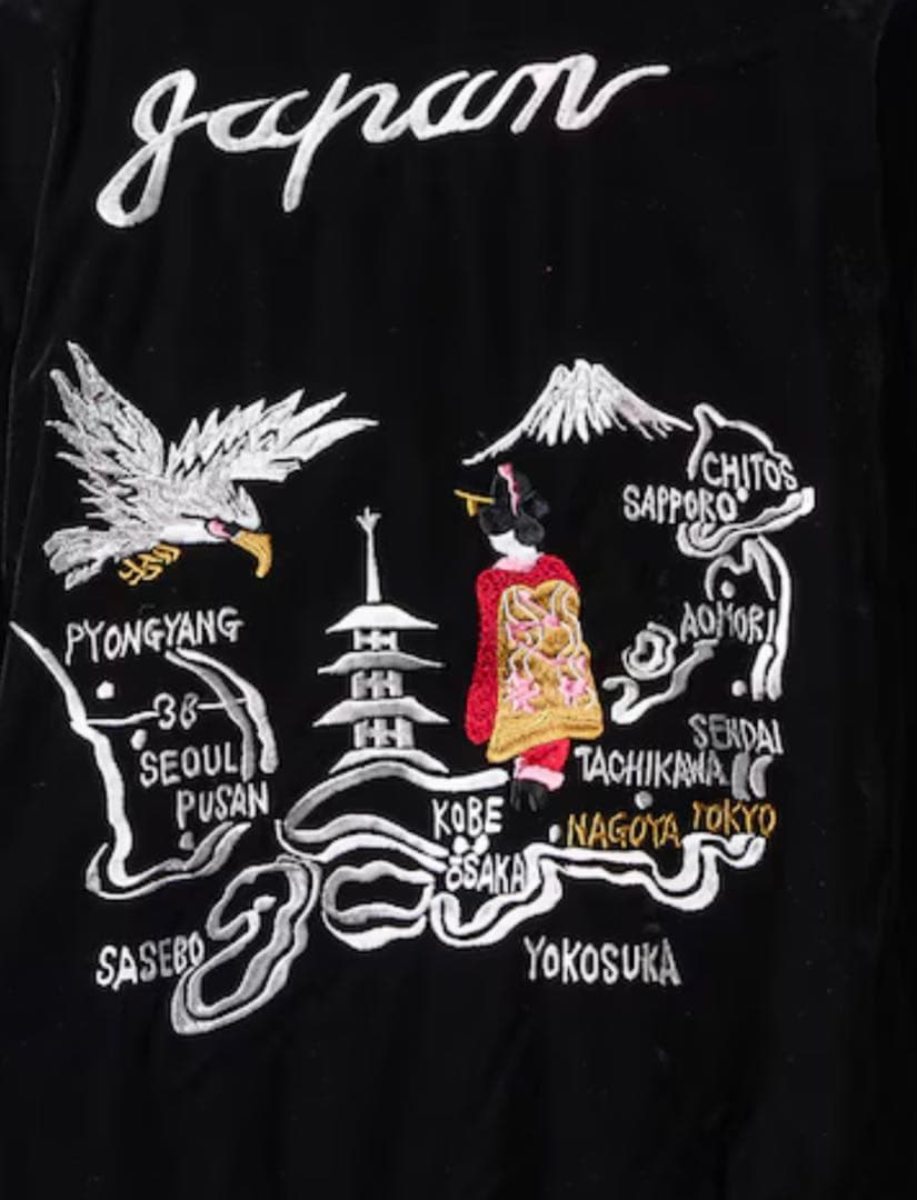 TAION スカジャン ブラック