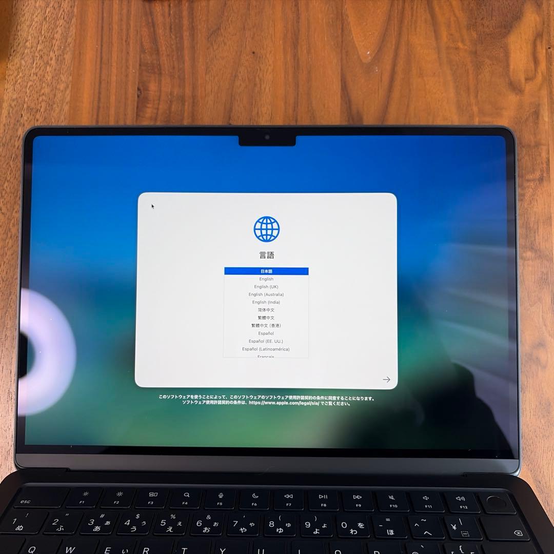 MacBook Air M4 13インチ　ミッドナイト