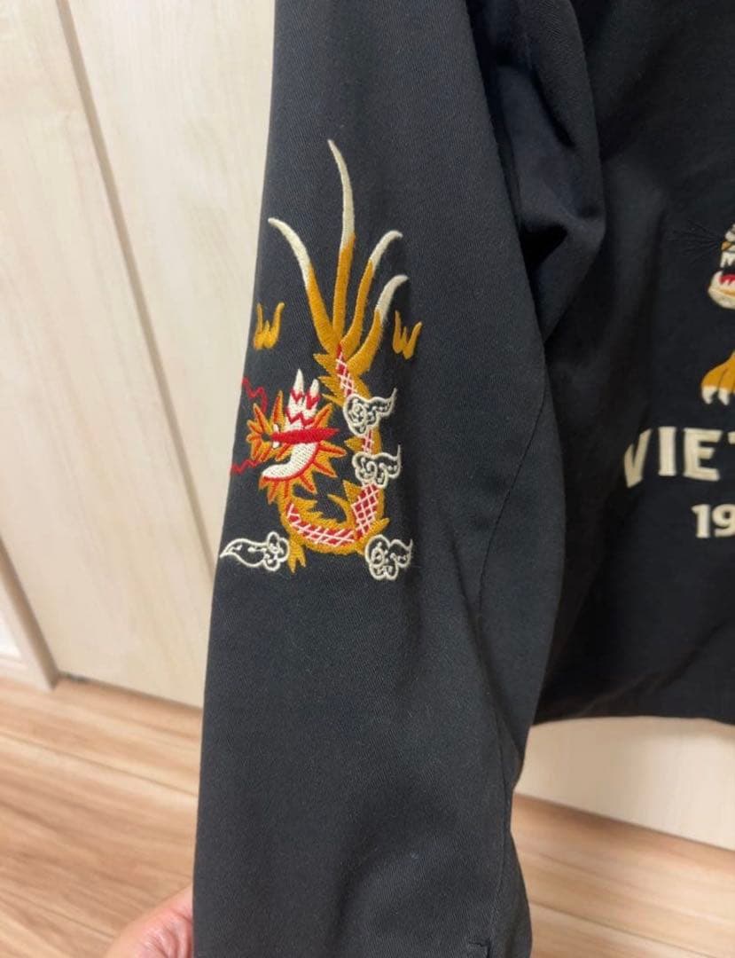 HOUSTON ブラック ベトジャン Lサイズ