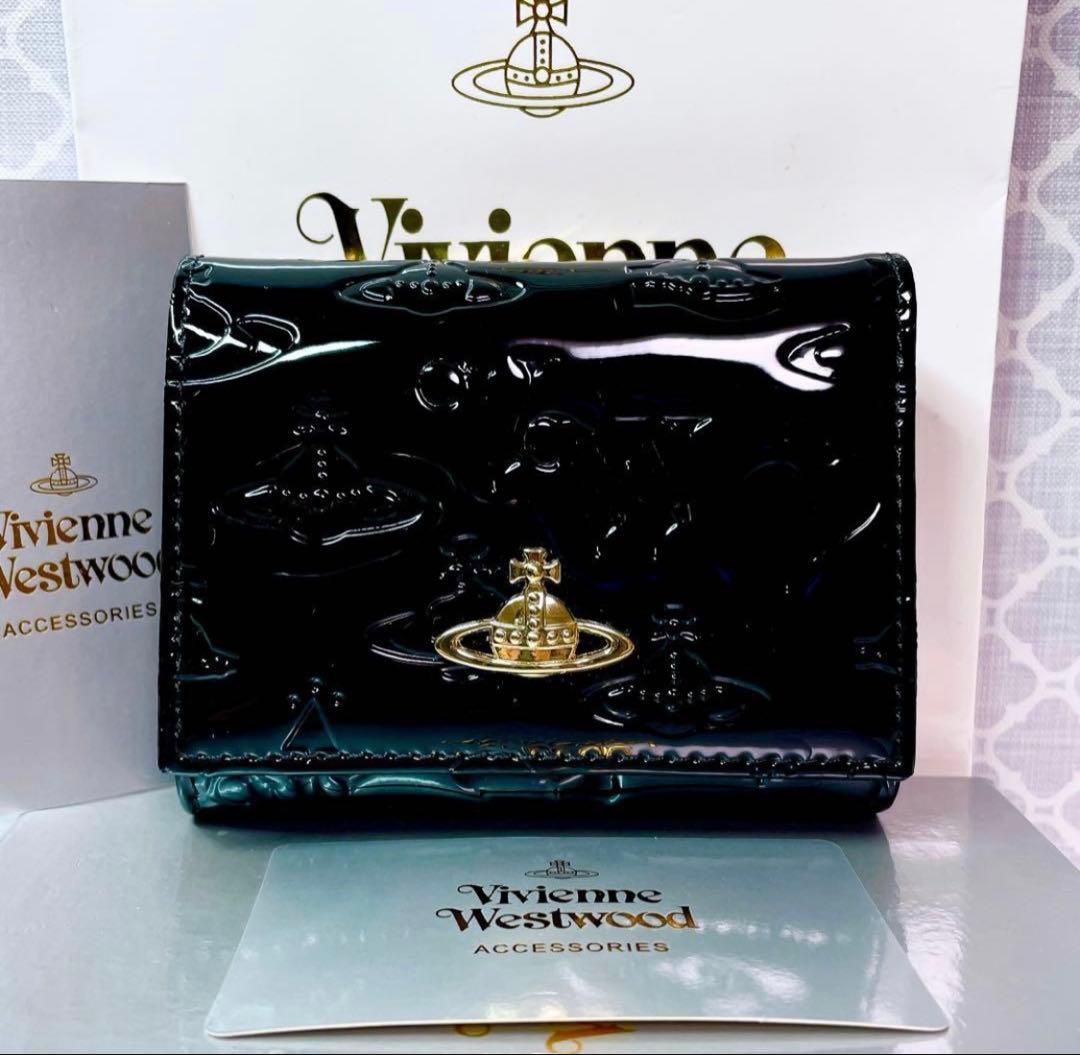 【大人気✨️ショッパー付】新品 Vivienne Westwood エナメル 黒