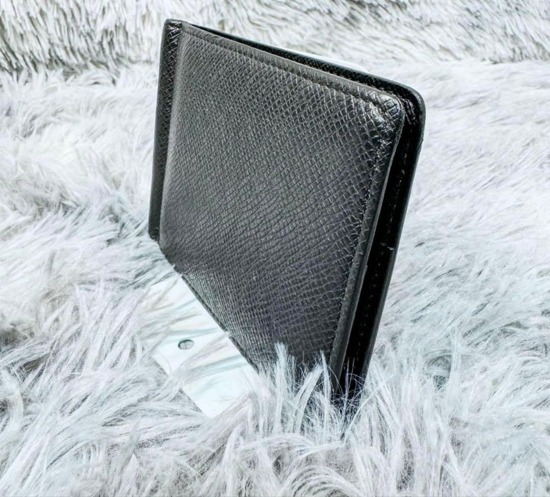 超美品　ルイヴィトン　ポルトフォイユ　パンス　タイガ　マネークリップ　紳士　黒