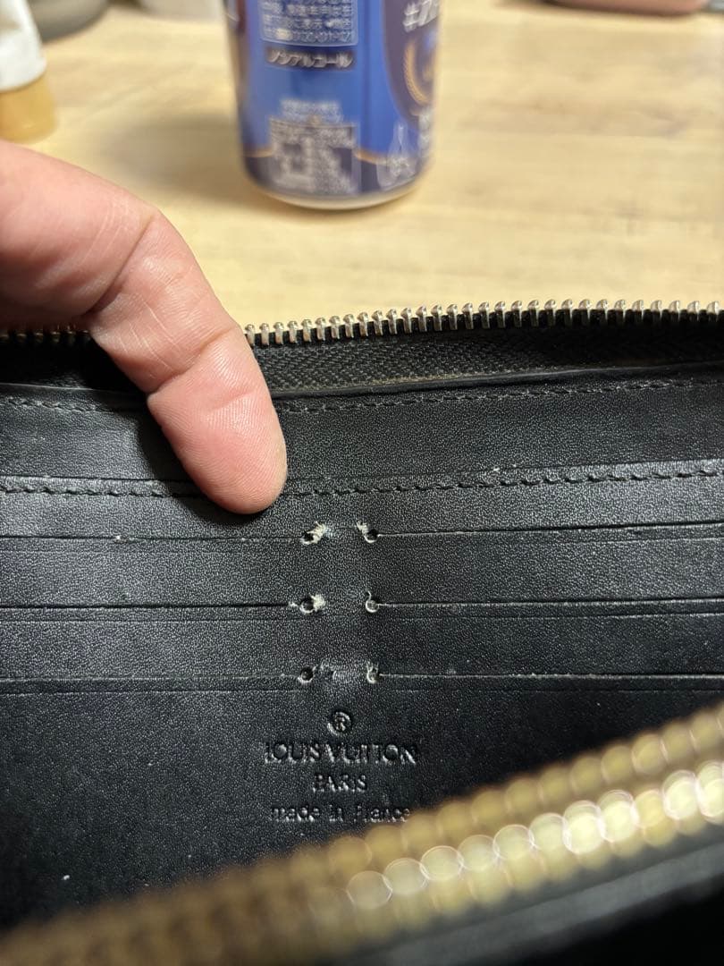 ルイ・ヴィトン　ダミエキャンバス ブラック長財布