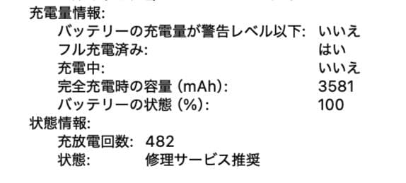 MacBook Pro 13インチ 2018 i5 8GB 256GB 70%