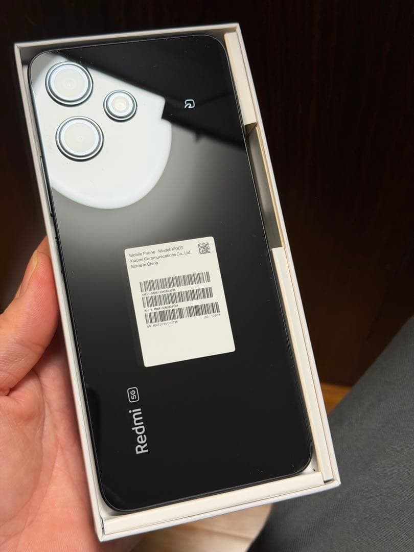 残り1台　Xiaomi Redmi 12 5G ミッドナイトブラック 本体