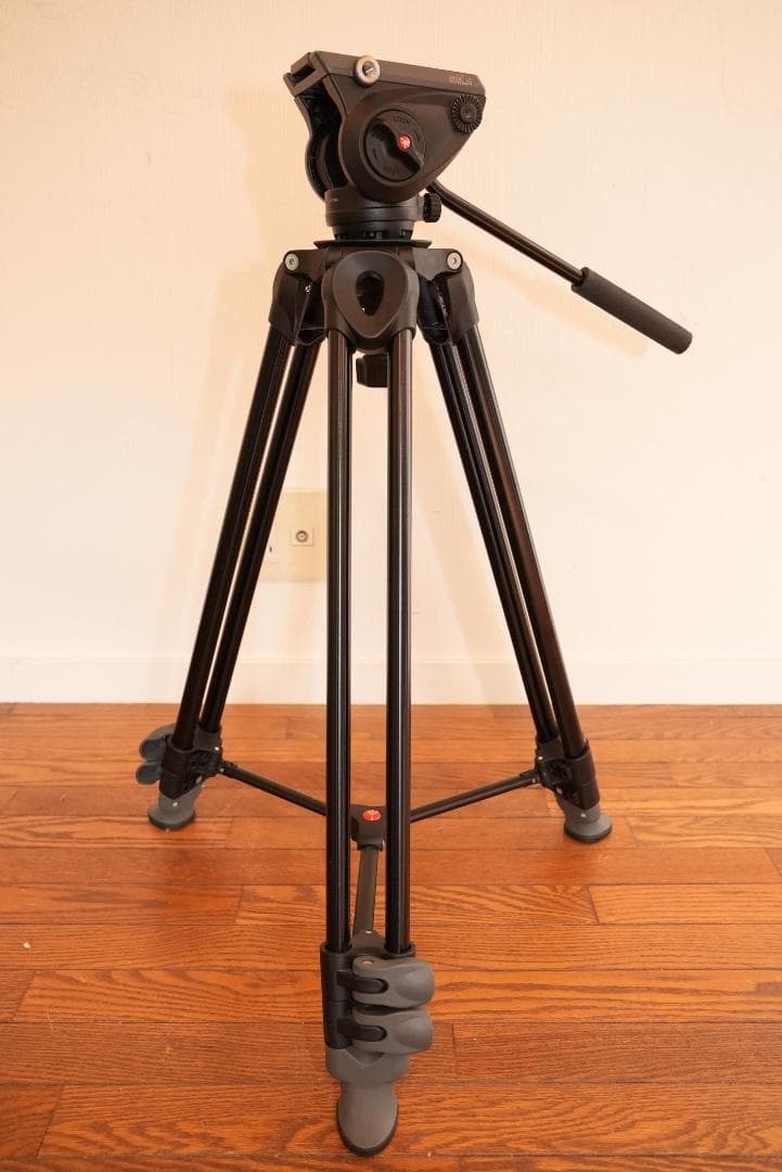 Manfrotto フルードビデオ雲台 ツイン3段アルミ三脚 MVK500AM