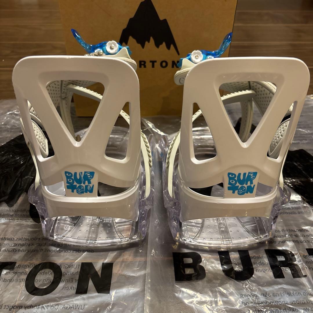 【s2】バートン　キッズ　ホワイト スノーボード ビンディング