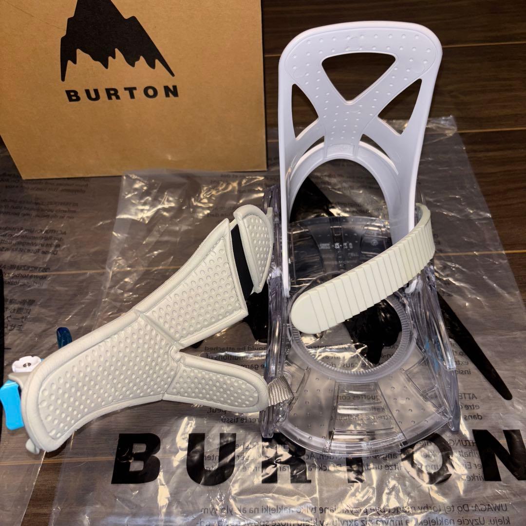 【s2】バートン　キッズ　ホワイト スノーボード ビンディング