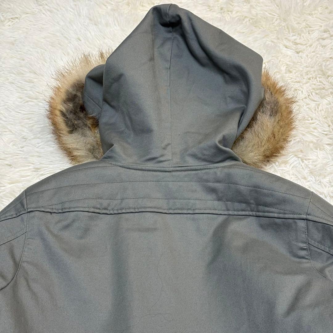 K様ツモリチサト アマモール 中綿ライナー付きモッズコート ファー着脱可 M