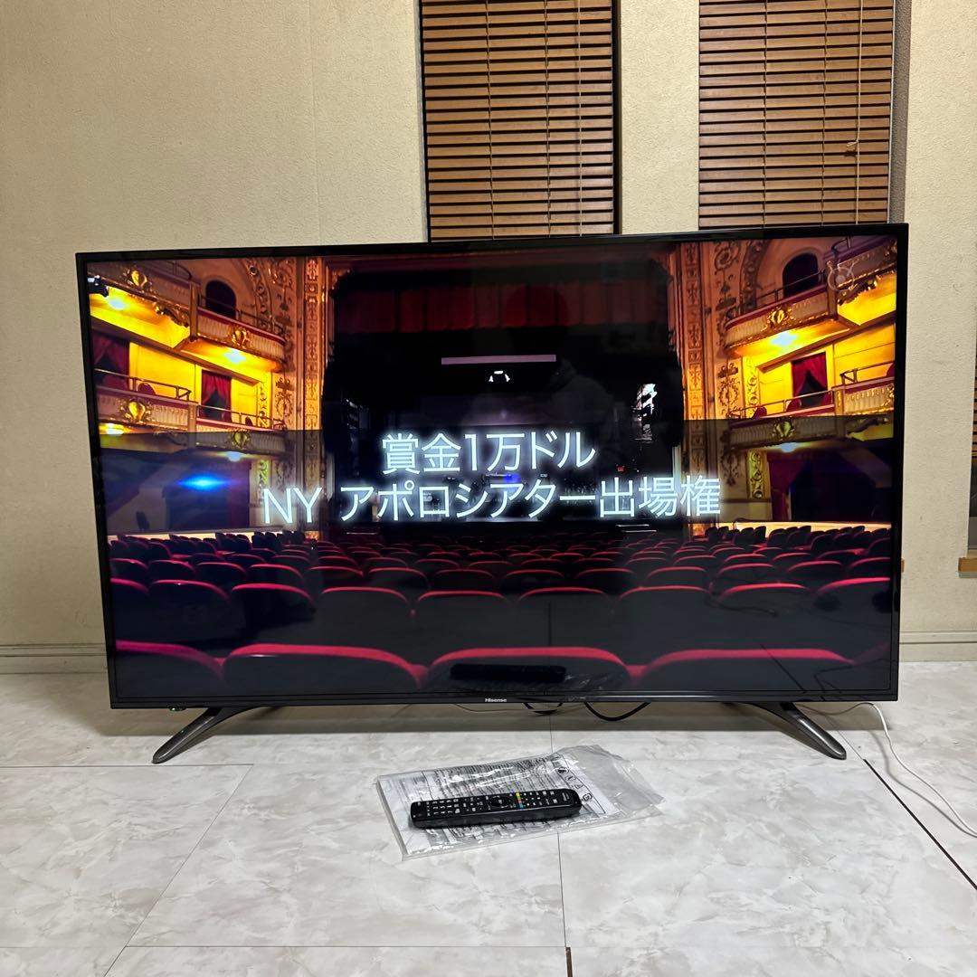 Hisense 55V型 2019年製液晶テレビ 外付けHDD 3波裏番組録画