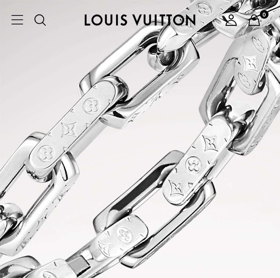 ぽ*☆様 Louis Vuitton シルバーリンクチェーンブレスレット