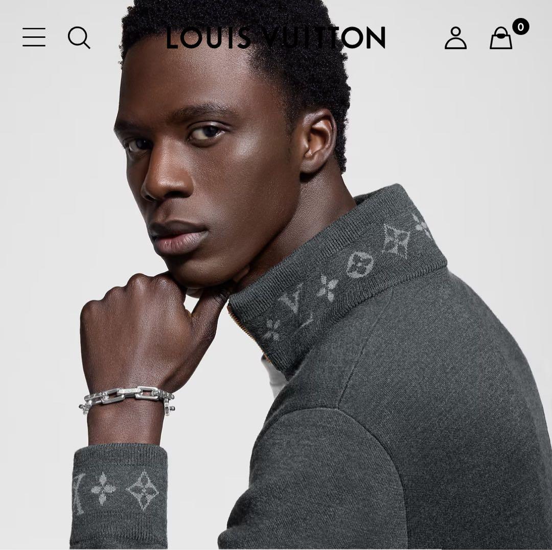 ぽ*☆様 Louis Vuitton シルバーリンクチェーンブレスレット