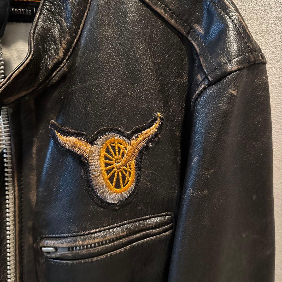 最終値下げ　neighborhoodレザー シングルライダースジャケット