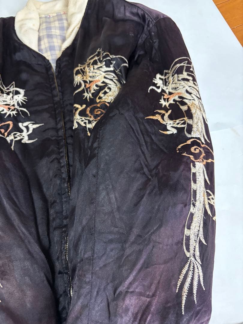 KOREAベトジャン50s　スカジャン　龍刺繍