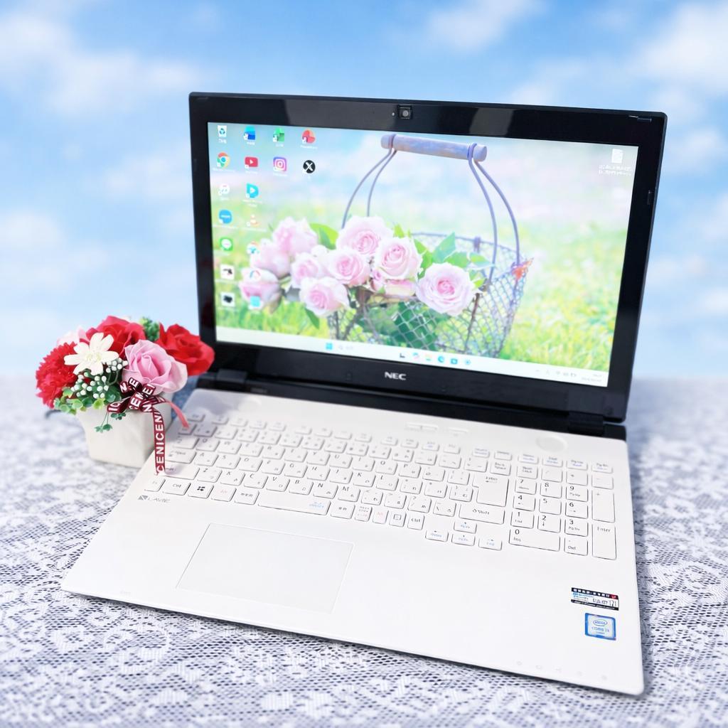 爆速SSD480GB✨NECノートパソコン Win11 カメラ付き ブルーレイ