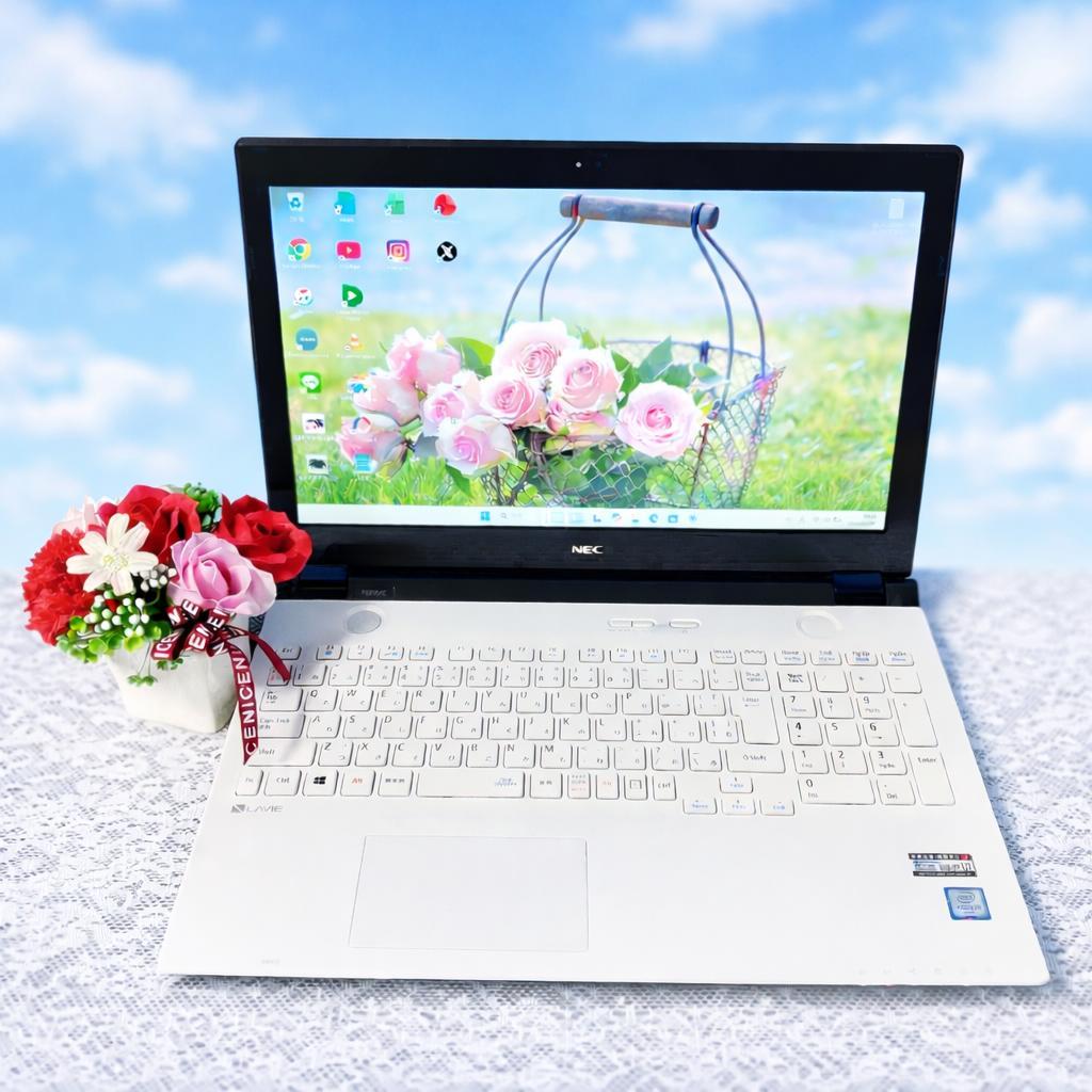 爆速SSD480GB✨NECノートパソコン Win11 カメラ付き ブルーレイ