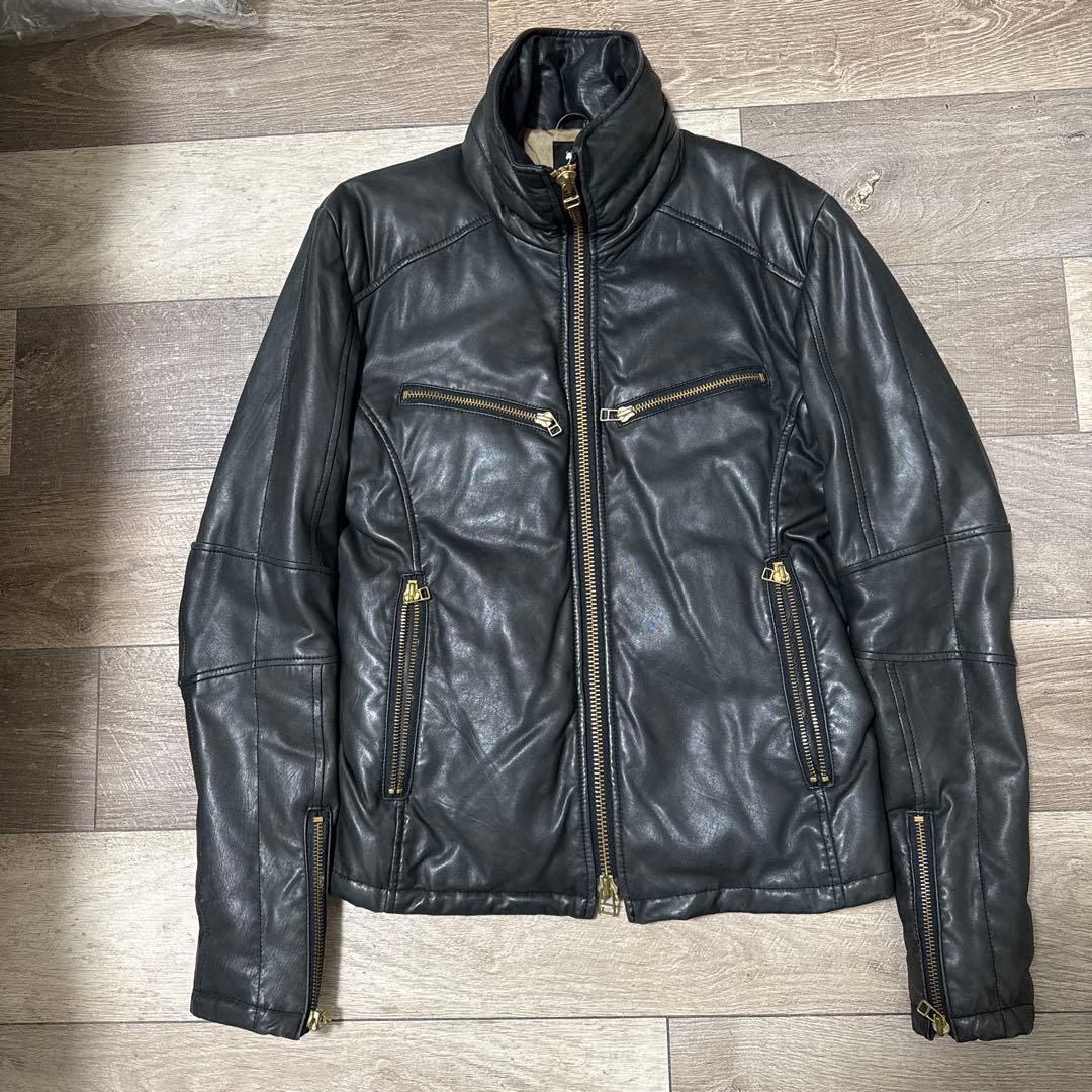 buffalo bobs ラムレザーダウンジャケット　black 2