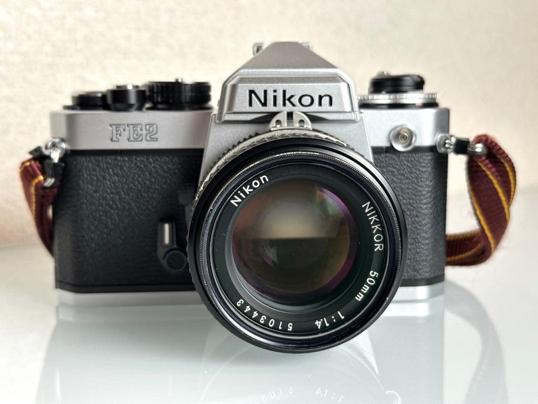 Nikon ニコン FE2 フィルムカメラ 50mm f1.4 付属多数 美品